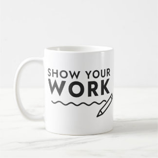 Laat Je Werk Zien Wiskunde Docent Potlood Koffiemok