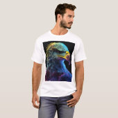 Laat je wilde kant los: Fierce Crystal Eagle T-shirt (Voorkant volledig)