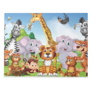 Laat je wilde kant los: Wild Animals Notitieblok