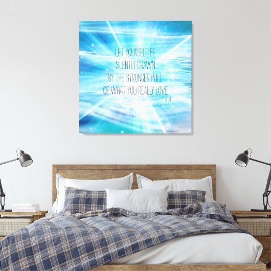 Laat je zelf tekenen canvas afdruk (Insitu (Slaapkamer))