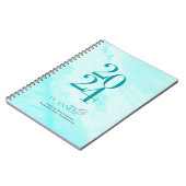 Laat je zen turkoois los notitieboek (Linkerzijde)