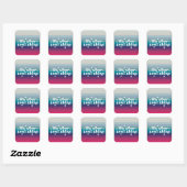 Laat je ziel schijnen vierkante sticker (Vel)
