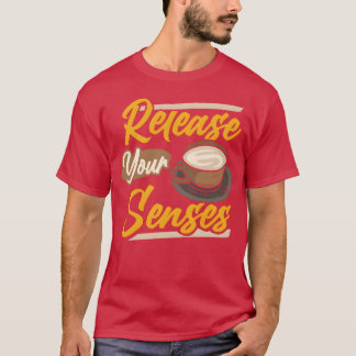 Laat je zintuigen los vintage t-shirt