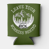 Laat je zorgen achter het Camping Life Blikjeskoeler (Voorkant)