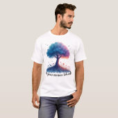 Laat je zorgen achter t-shirt (Voorkant volledig)
