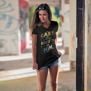 Laat je zorgen los, omarm de vrede t-shirt