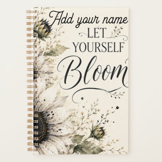 Laat jezelf bloeien planner (Voorkant)