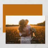 Laat jezelf een gehuwd kerstfeest geven feestdagenkaart (Voorkant / Achterkant)