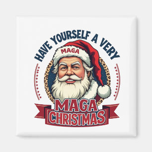 Laat jezelf een zeer Maga Kerstmis Trump Winnen Magneet