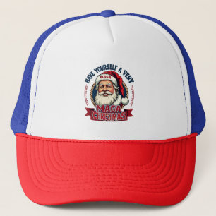Laat jezelf een zeer Maga Kerstmis Trump Winnen Trucker Pet