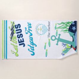 Laat Jezus je een gratis strandlaken geven