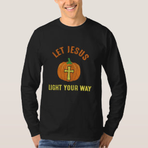 Laat Jezus je Weg Verlichten Kerst Christian T-shirt