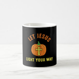 Laat Jezus je weg verlichten Thanksgiving Christen Koffiemok