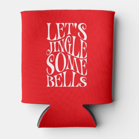 Laat Jingle wat klokken grappige kerst Blikjeskoeler (Voorkant)