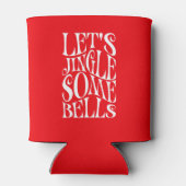 Laat Jingle wat klokken grappige kerst Blikjeskoeler (Achterkant)