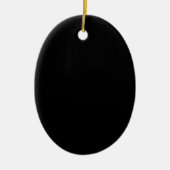 Laat Jouw tekst kalm beenderen schedel houden Keramisch Ornament (Voorkant)