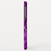 Laat Jouw tekst kalm houden op Paarse racegevechte Case-Mate iPhone Case (Achterkant/links)