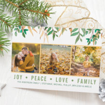 Laat Joy Peace Love Family Foto Holiday