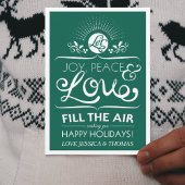 Laat Joy, Vrede en Liefde de lucht in - Happy Holi Feestdagenkaart