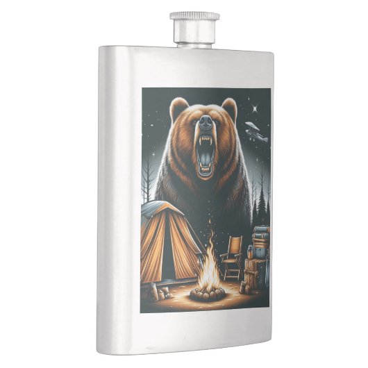 Laat kamperen Zippo Lighter Flacon (Rechts)