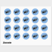 Laat Killer Whale vrij Ronde Sticker (Vel)