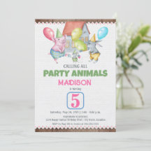 Laat Kinder zijn Kinder Fun Party Animal Birthday
