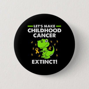Laat Kinderkanker Uitsterven Dinosaur Childh Ronde Button 5,7 Cm