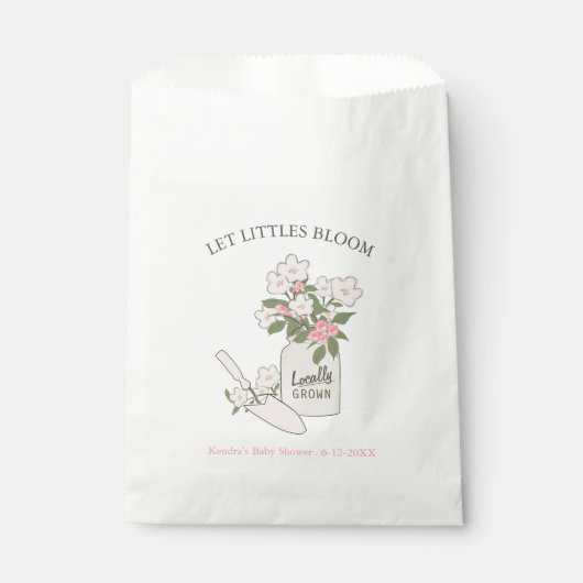 Laat kleintjes bloeien tuinzaden Baby shower Bedankzakje (Voorkant)