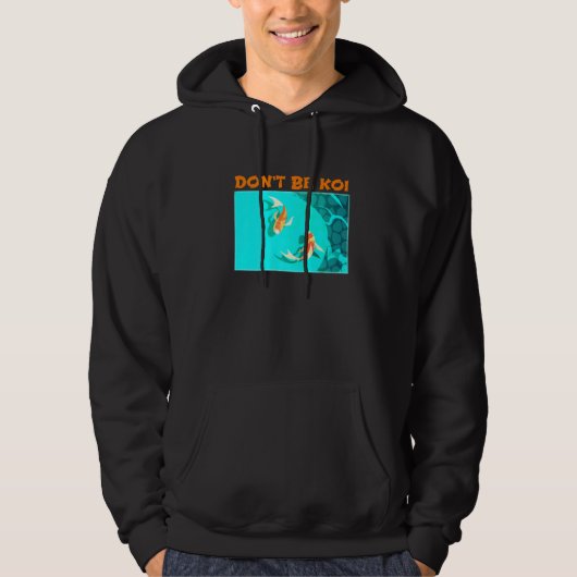 Laat Koi de vis spelen met woorden koi Hoodie (Voorkant)
