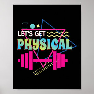 Laat krijgen Fysieke totaal Rad 90s Stijl Workout  Poster