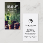 Laat kruidengeneeskunde kruiden visitekaartje (Voorkant / Achterkant)