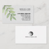 Laat kruidengeneeskunde kruiden visitekaartje (Voorkant / Achterkant)