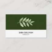 Laat kruidengeneeskunde kruiden visitekaartje (Voorkant)