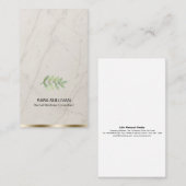 Laat kruidengeneeskunde kruiden visitekaartje (Voorkant / Achterkant)