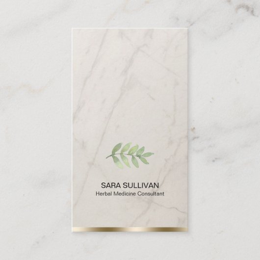 Laat kruidengeneeskunde kruiden visitekaartje (Voorkant)