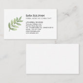 Laat kruidengeneeskunde kruiden visitekaartje (Voorkant / Achterkant)