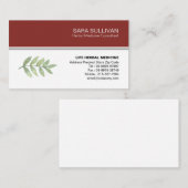 Laat kruidengeneeskunde kruiden visitekaartje (Voorkant / Achterkant)