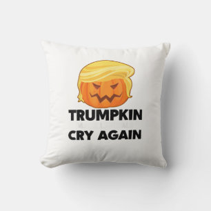 Laat liberalen weer huilen Trumpkin Halloween Kussen
