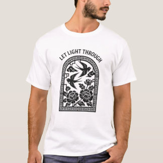 Laat Licht Door Zwaluwpaneel T-shirt