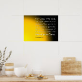 Laat licht uit de duisternis schijnen poster (Keuken)