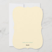 Laat lichtgroen uw hart zijn en room feestdagenkaart (Achterkant)