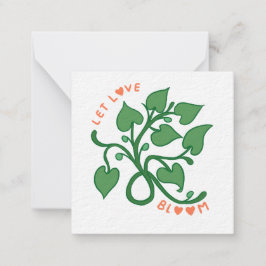 Laat Liefde Bloeien Notitiekaartje