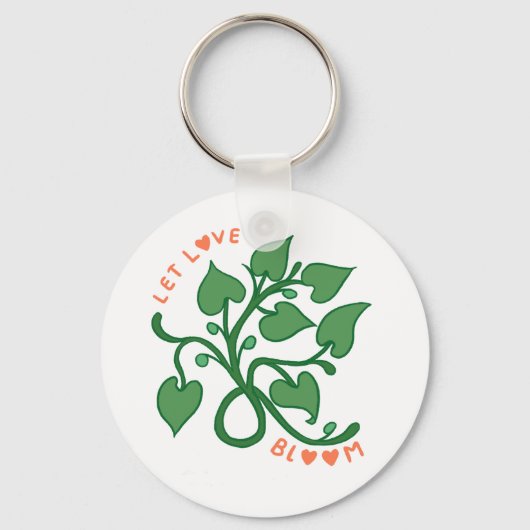 Laat liefde bloeien sleutelhanger (Voorkant)