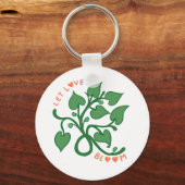 Laat liefde bloeien sleutelhanger (Voorkant)