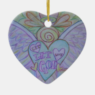 Laat liefde, God Angel Art Gift Holiday Ornament