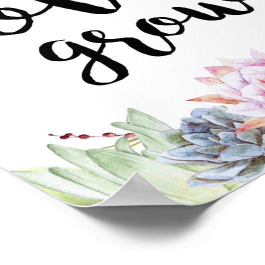 Laat Liefde Groeien Bord Poster (Hoek)