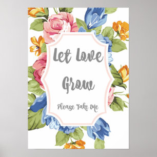 Laat Liefde Groeien Bord Poster