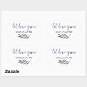 Laat liefde groeien bruiloft label Stickers (Vel)