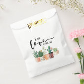 Laat liefde groeien, cactus, sappig, gunst cadeau bedankzakje (Gezegeld)