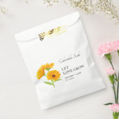Laat liefde groeien Calendula zaad bruiloft Bedankzakje (Gezegeld)